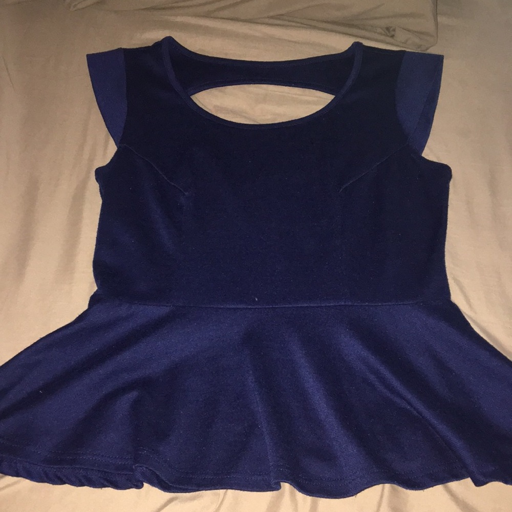 Dark blue blouse
